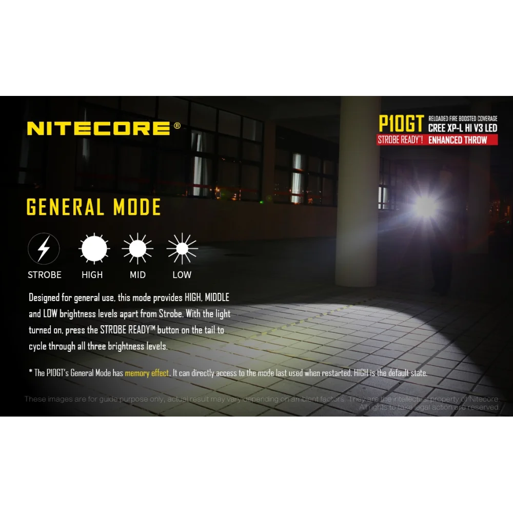 Latarka Nitecore P10GT 900 Lumenów 15 Latarka Nitecore P10GT 900 Lumenów