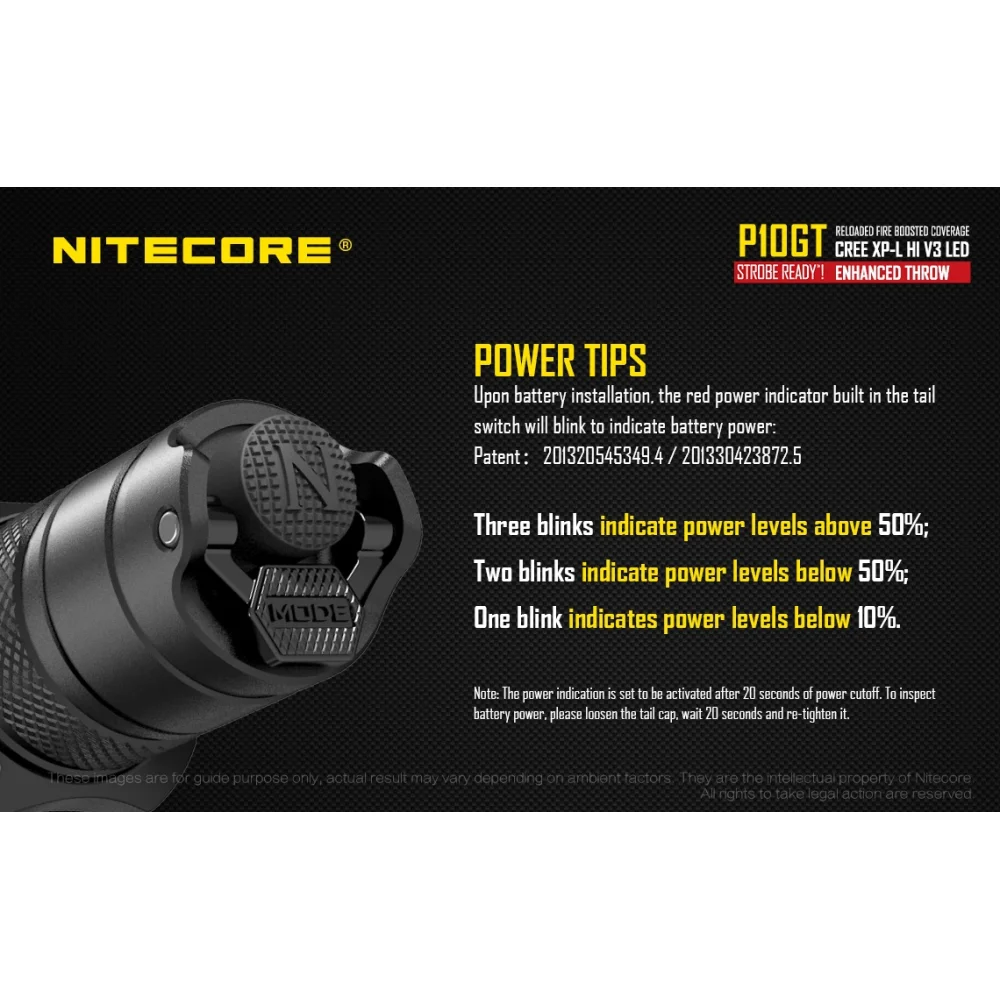 Latarka Nitecore P10GT 900 Lumenów 18 Latarka Nitecore P10GT 900 Lumenów