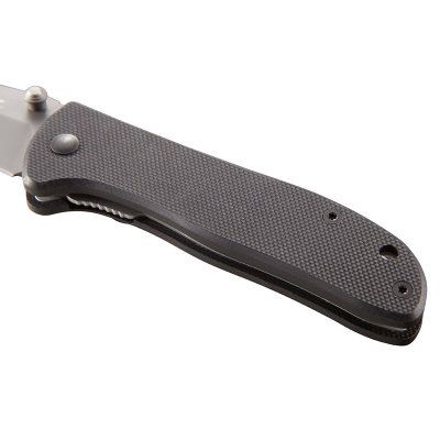 Ostrze ząbkowane: Nie | Opakowanie: Pudełko kartonowe | Waga (g): 68 | Rodzaj ostrza:: Drop point | Długość całkowita (cm): 16,25 | Blokada ostrza: Locking Liner | Grubość ostrza (cm): 0.25 | Rękojeść: G-10 | Twardość materiału ostrza::: 58-59 HRC | Stal: 8Cr14MoV | Wykończenie ostrza: Azotek tytanu - szary | Długość po złożeniu (cm): 9,05 | Długość ostrza (cm): 7,17 - LifeGun.pl Nóż CRKT 6450K Drifter G10-4