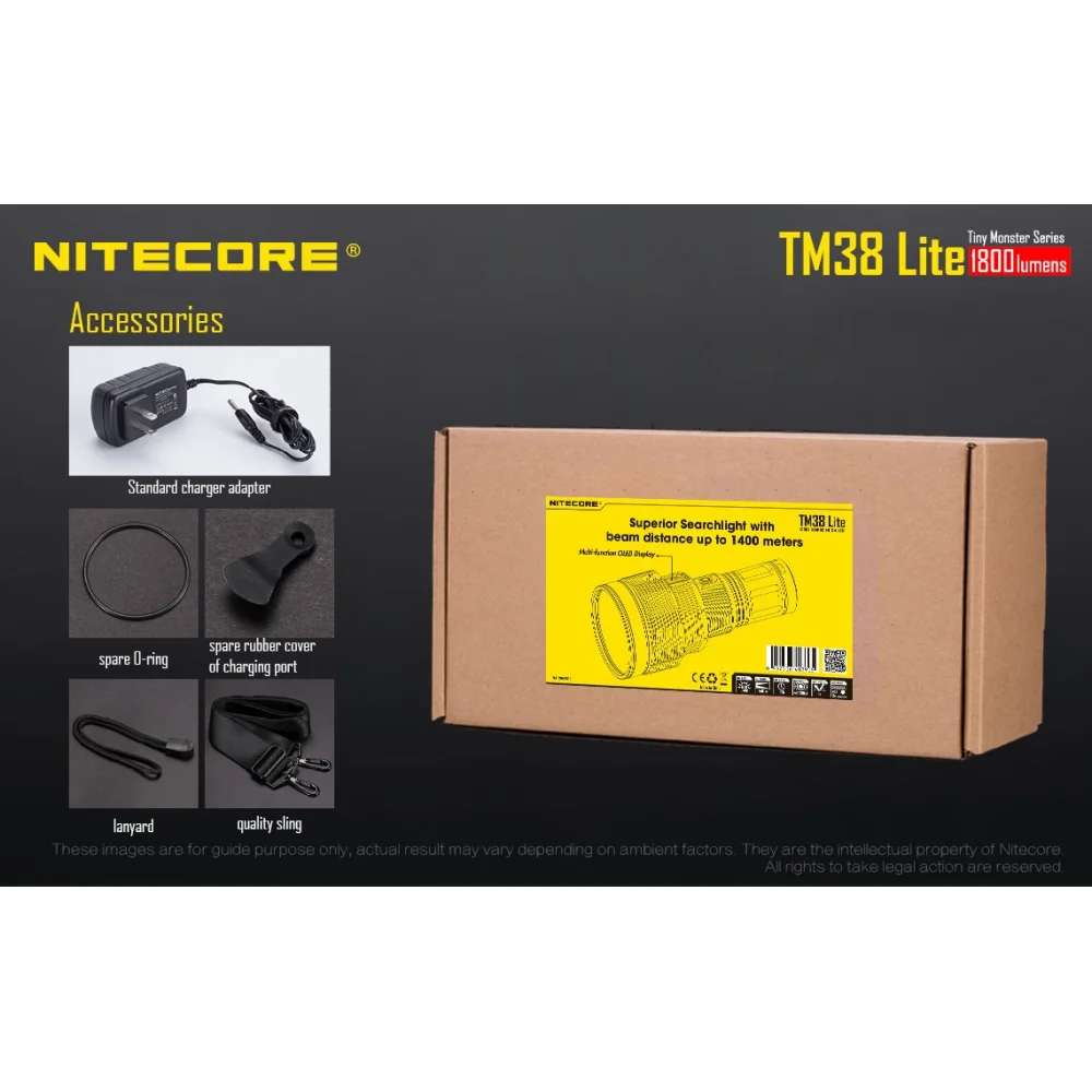 Latarka Nitecore TM38 LITE Tiny Monster 38 1800L 25 Latarka Nitecore TM38 LITE Tiny Monster 38 1800L