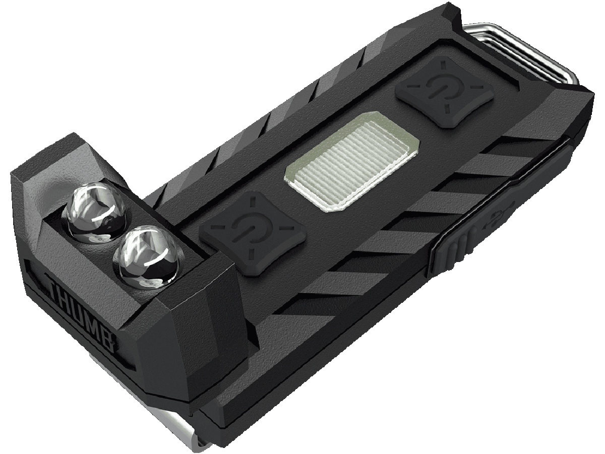 Latarka Nitecore Thumb 85 Lumenów Latarka UV Nitecore Thumb posiada ruchomą głowicę (zakres ruchu: 120 stopni). CECHY: Maksymalny czas pracy: 22 godziny Ruchoma głowica (zakres ruchu: 120 stopni) Zasilanie: wbudowany akumulator Li-ion Ładowanie za pomocą kabla USB (wskaźnik świeci się na czerwono podczas ładowania; wskaźnik świeci się na zielono, gdy akumulator jest naładowany) - LifeGun.pl Latarka UV Nitecore Thumb LEO-2