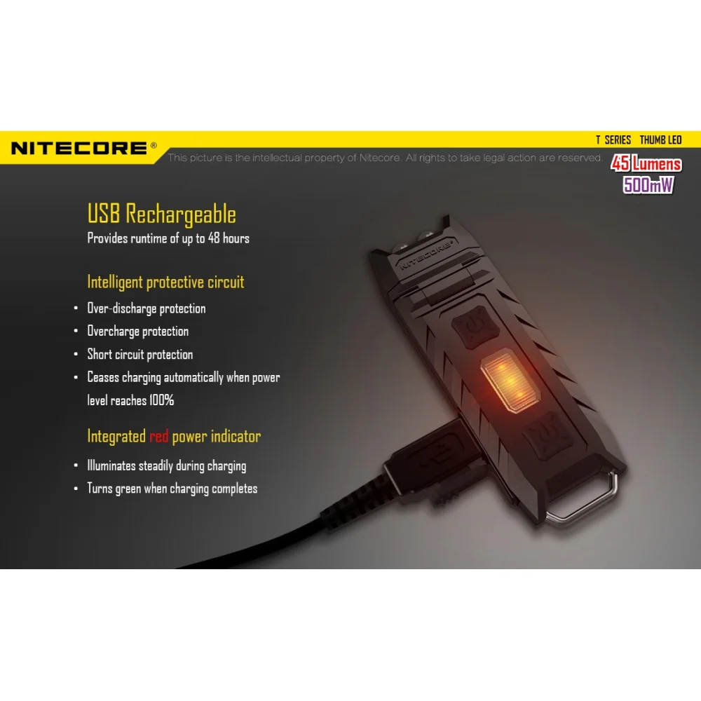 Latarka UV Nitecore Thumb LEO 11 Latarka UV Nitecore Thumb LEO