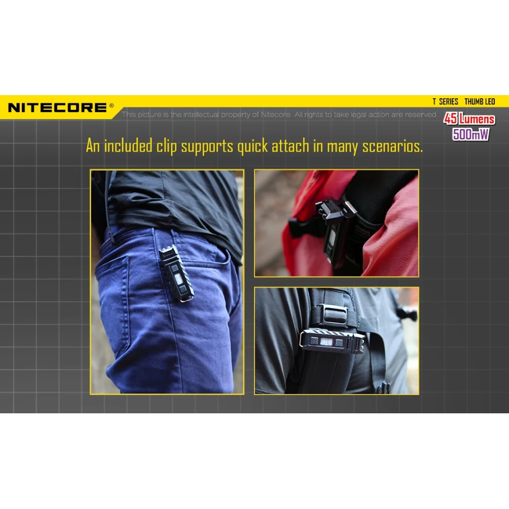 Latarka UV Nitecore Thumb LEO 15 Latarka UV Nitecore Thumb LEO