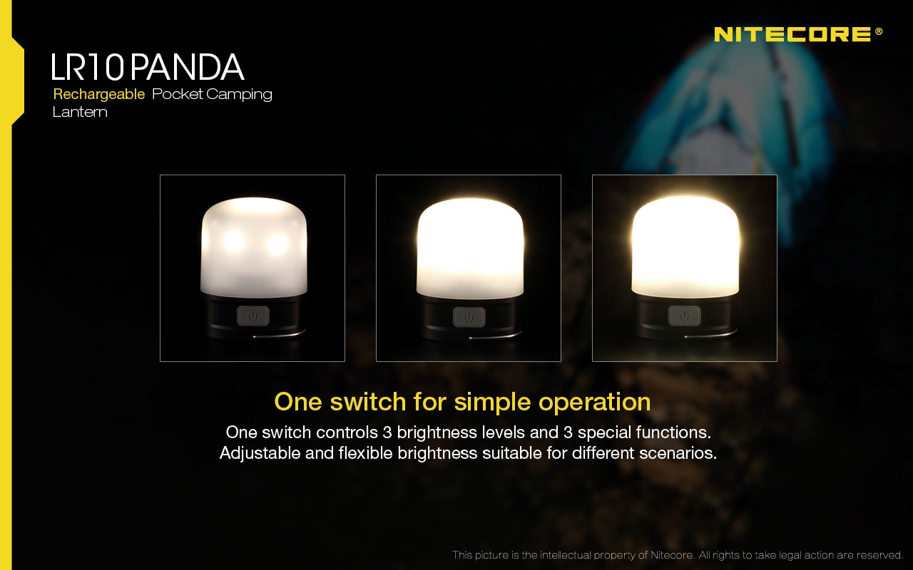 Światło S.O.S.: Tak | Maksymalny czas pracy (godz.): 38 | Zasięg wiązki światła (m): 24 | Baterie (kompatybilne): Akumulator Li-ion | Moc światła (L): 250 | Źródło światła: High CRI LED - LifeGun.pl Latarka Nitecore LR10 Panda 250 Lumenów-12