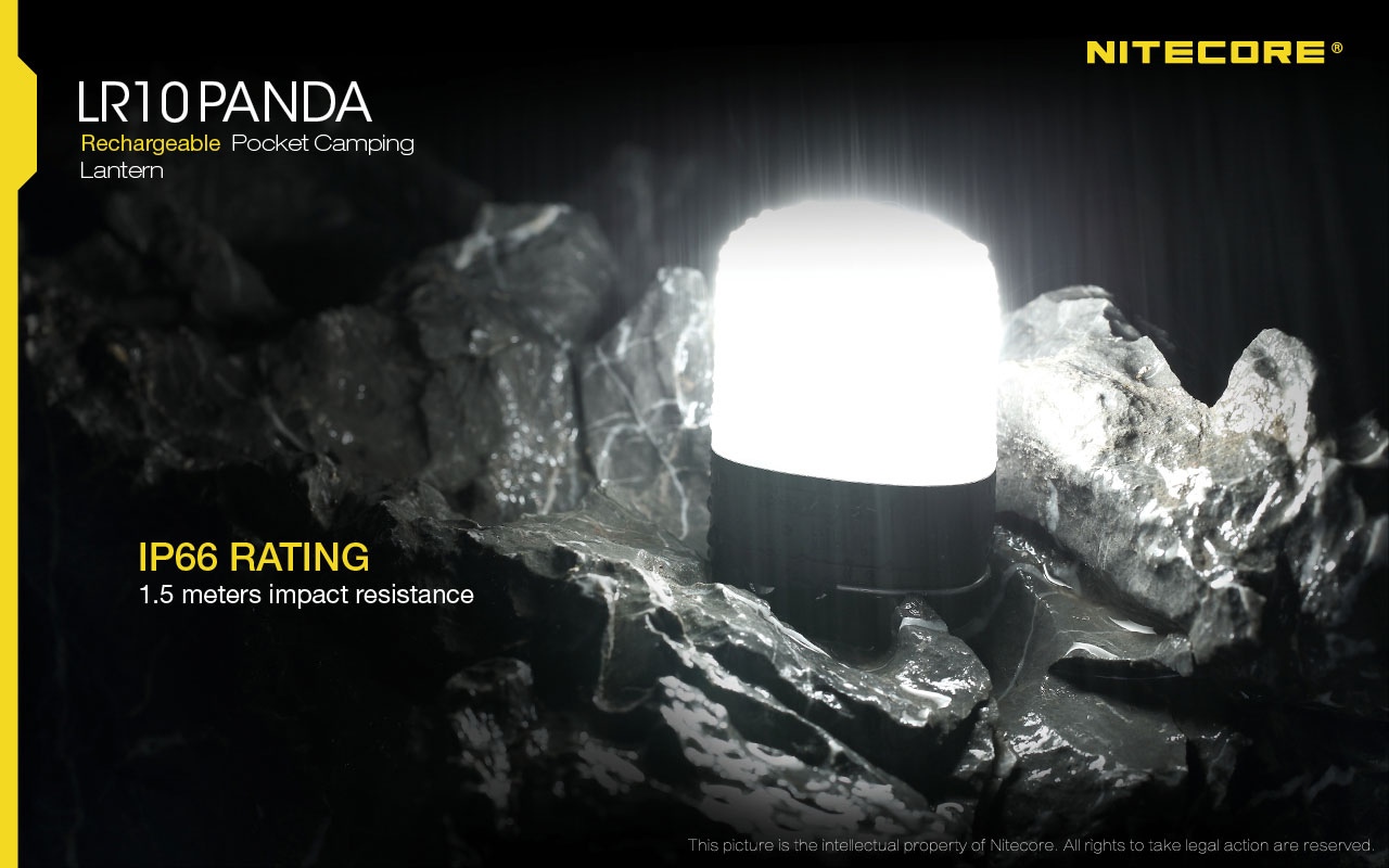 Światło S.O.S.: Tak | Maksymalny czas pracy (godz.): 38 | Zasięg wiązki światła (m): 24 | Baterie (kompatybilne): Akumulator Li-ion | Moc światła (L): 250 | Źródło światła: High CRI LED - LifeGun.pl Latarka Nitecore LR10 Panda 250 Lumenów-20