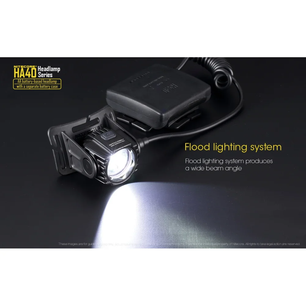 Latarka czołówka Nitecore HA40 1000 lumenów 15 Latarka czołówka Nitecore HA40 1000 lumenów
