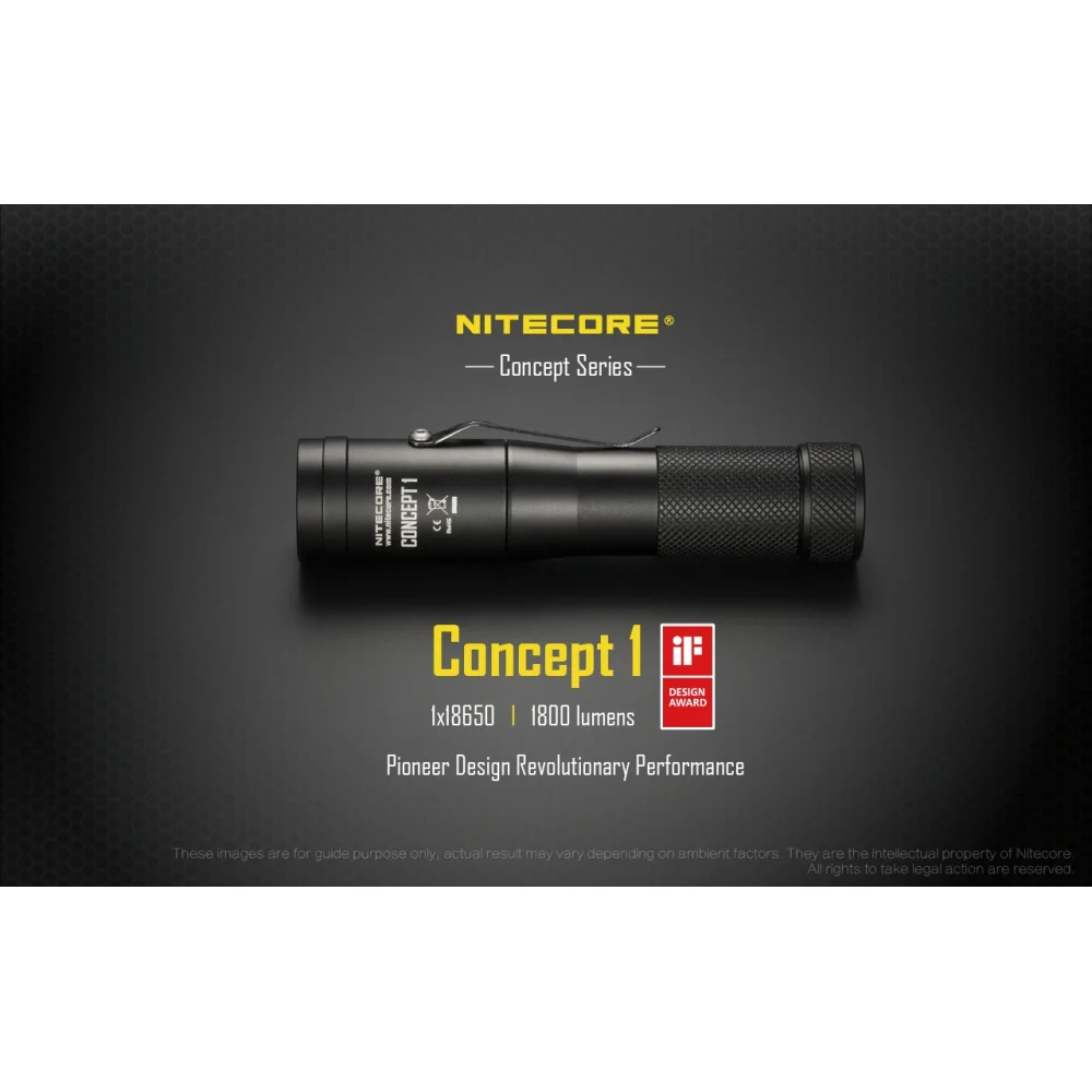 Latarka LED Nitecore Concept 1 1800 Lumenów 3 Latarka LED Nitecore Concept 1 1800 Lumenów