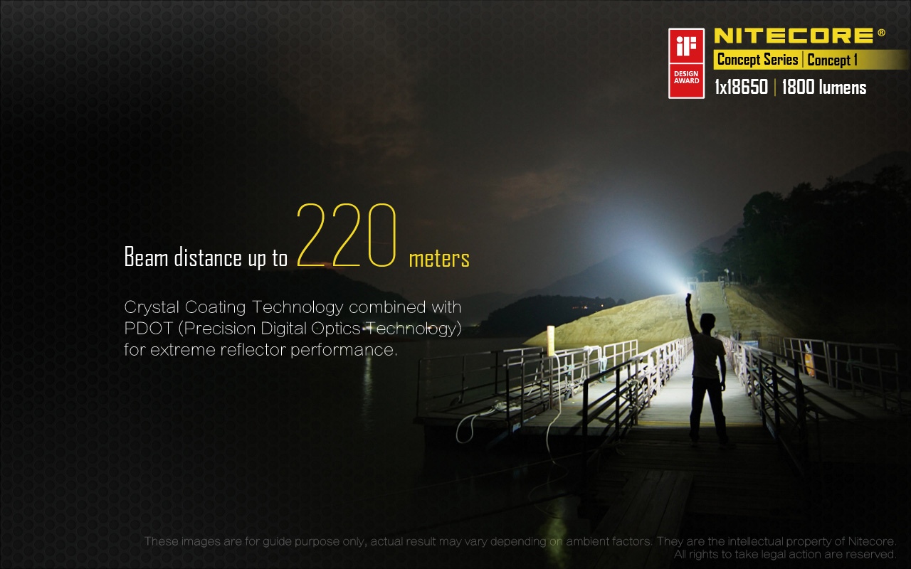 Latarka LED Nitecore Concept 1 1800 Lumenów Firma Nitecore z dumą prezentuje zdobywce nagrody iF Design Award 2018 – latarkę Nitecore Concept 1.Ta mała i niezwykle potężna latarka wyposażona jest w wydajną diodę LED CREE XHP35 HD E2, która zapewnia maksymalną moc latarki 1800 lumenów. 5 poziomów jasności, 3 tryby specjalne i maksymalny czas pracy - LifeGun.pl Latarka LED Nitecore Concept 1 1800 Lumenów-9