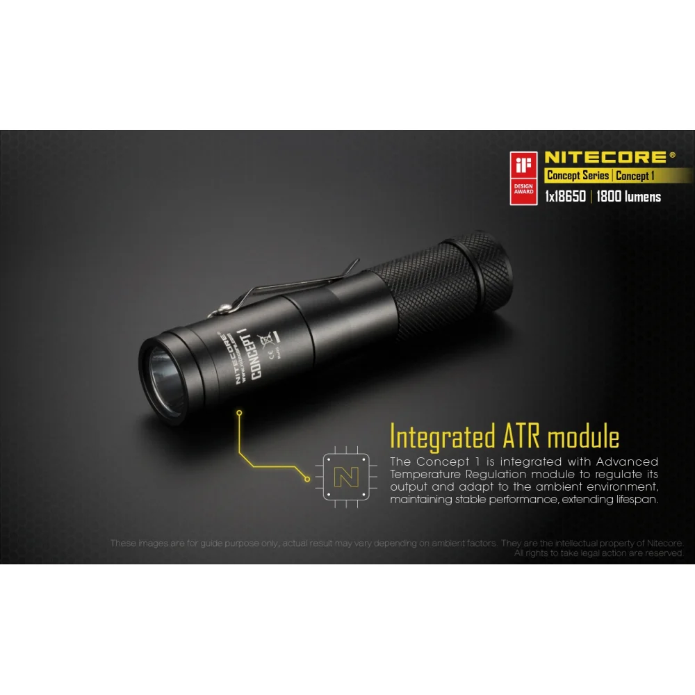 Latarka LED Nitecore Concept 1 1800 Lumenów 10 Latarka LED Nitecore Concept 1 1800 Lumenów