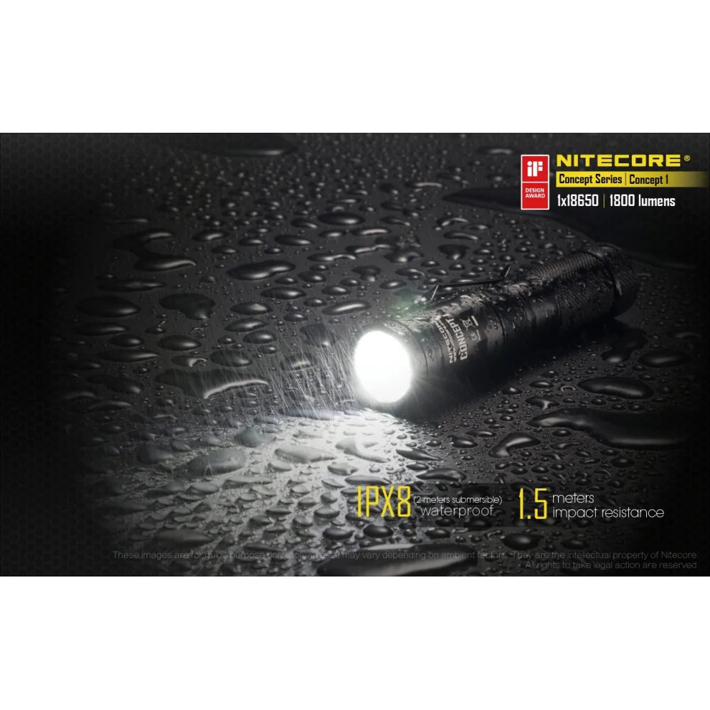 Latarka LED Nitecore Concept 1 1800 Lumenów 14 Latarka LED Nitecore Concept 1 1800 Lumenów