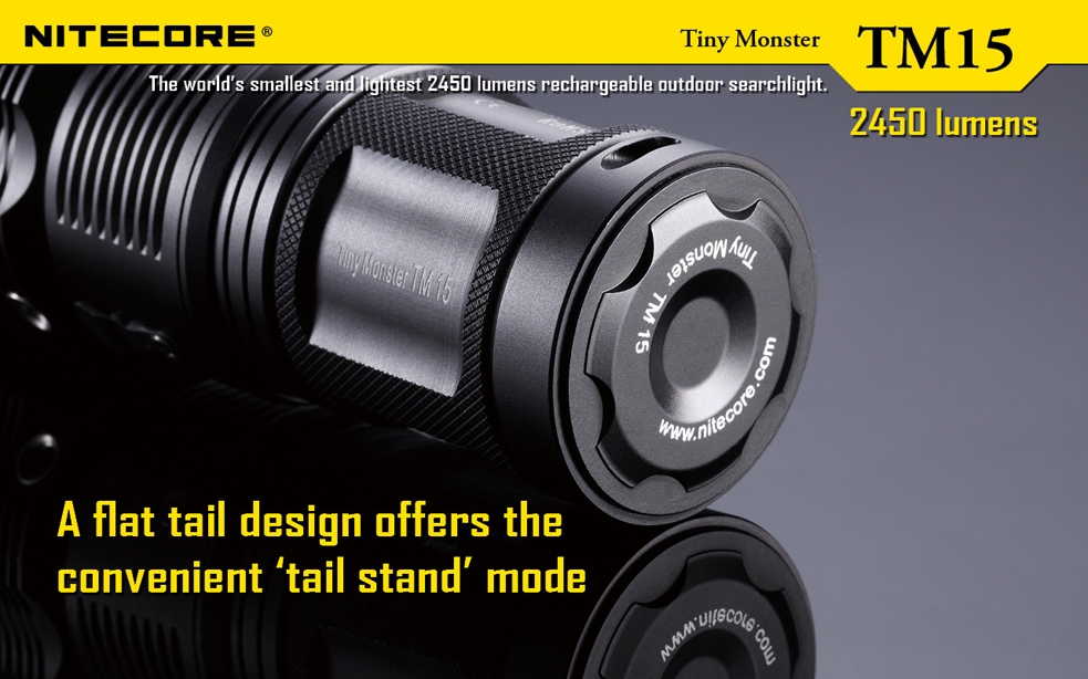 Maksymalny czas pracy (godz.): 52 | Zasięg wiązki światła (m): 465 | Waga bez baterii (g): 447 | Futerał: Tak | Wodoodporność: Do 2 m | Kolor: Czarny | Baterie (kompatybilne): 4 x 18650 lub 8 x CR123 | Długość całkowita (mm): 158 | Moc światła (L): 2650 | Średnica głowicy (mm): 60 | Źródło światła: 3x Dioda LED CREE XM-L2 - LifeGun.pl Latarka Nitecore TM15 Tiny Monster 2650 Lumenów-17