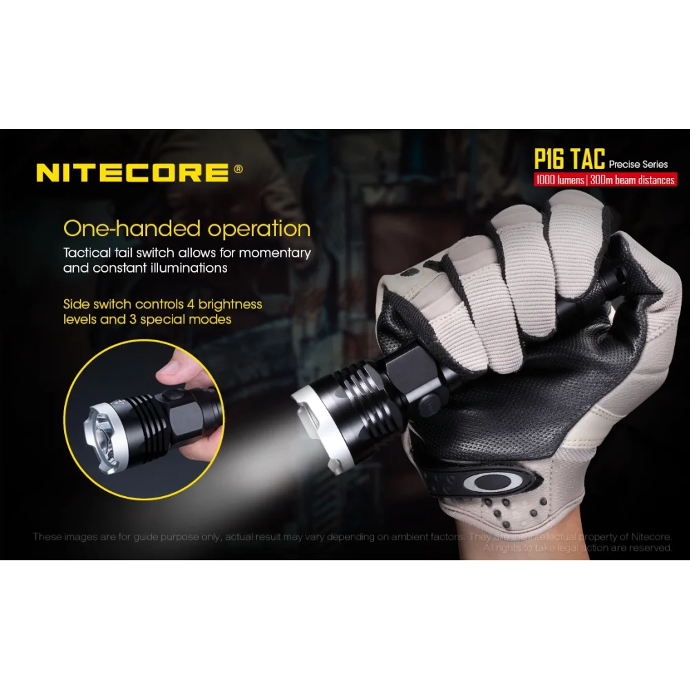 Latarka Nitecore P16 TAC 1000 lumenów 8 Latarka Nitecore P16 TAC 1000 lumenów