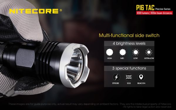 Latarka Nitecore P16 TAC 1000 lumenów-9