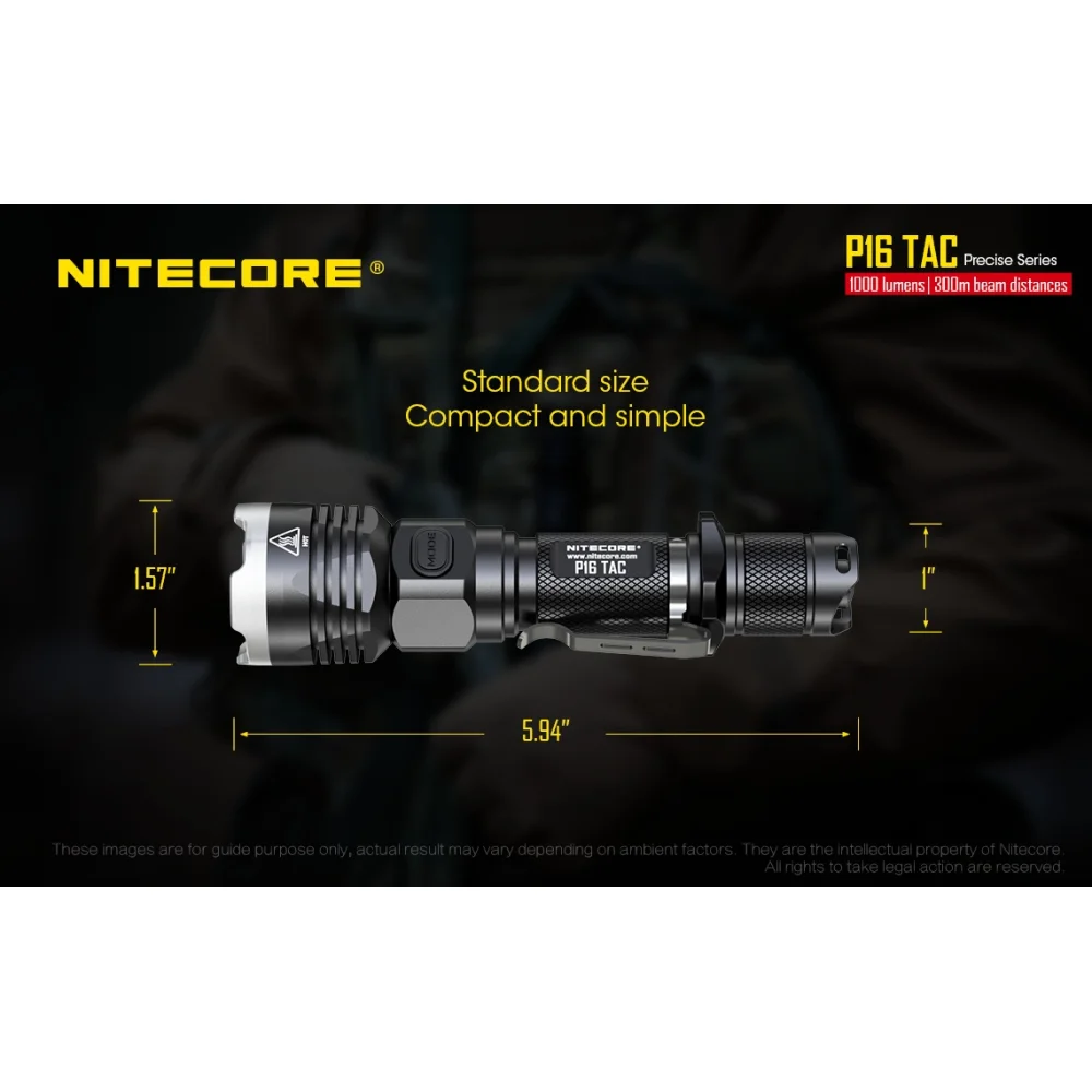 Latarka Nitecore P16 TAC 1000 lumenów 14 Latarka Nitecore P16 TAC 1000 lumenów