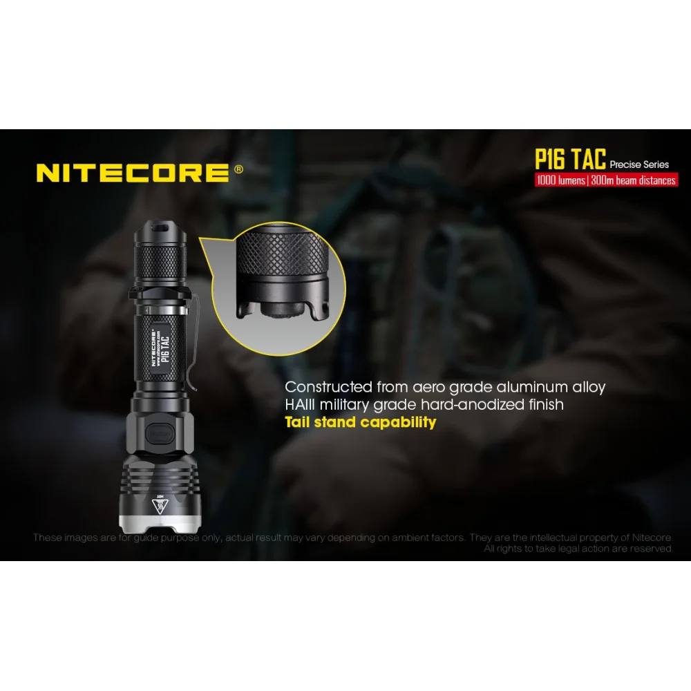 Latarka Nitecore P16 TAC 1000 lumenów 15 Latarka Nitecore P16 TAC 1000 lumenów