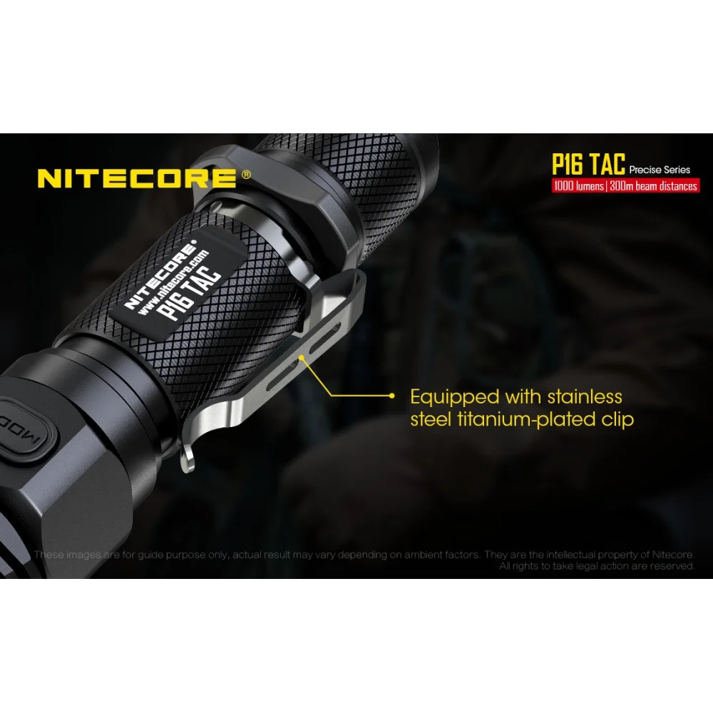 Latarka Nitecore P16 TAC 1000 lumenów 16 Latarka Nitecore P16 TAC 1000 lumenów