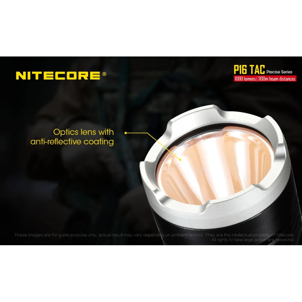 Latarka Nitecore P16 TAC 1000 lumenów 17 Latarka Nitecore P16 TAC 1000 lumenów