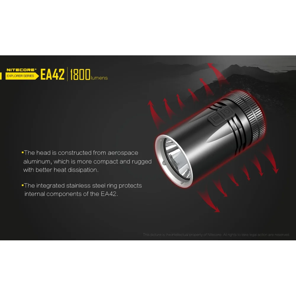 Latarka Nitecore EA42 1800 Lumenów 11 Latarka Nitecore EA42 1800 Lumenów