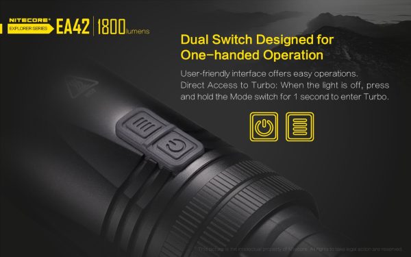Latarka Nitecore EA42 1800 Lumenów-12