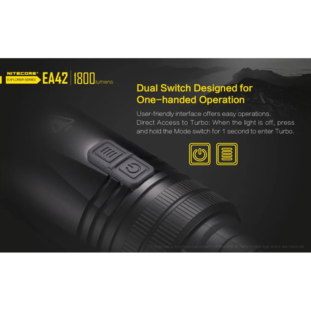 Latarka Nitecore EA42 1800 Lumenów 12 Latarka Nitecore EA42 1800 Lumenów