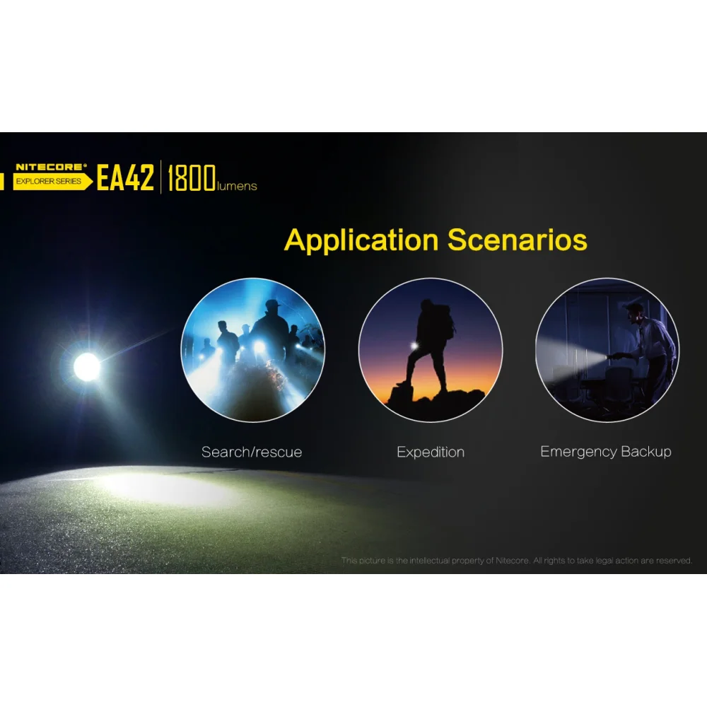 Latarka Nitecore EA42 1800 Lumenów 15 Latarka Nitecore EA42 1800 Lumenów