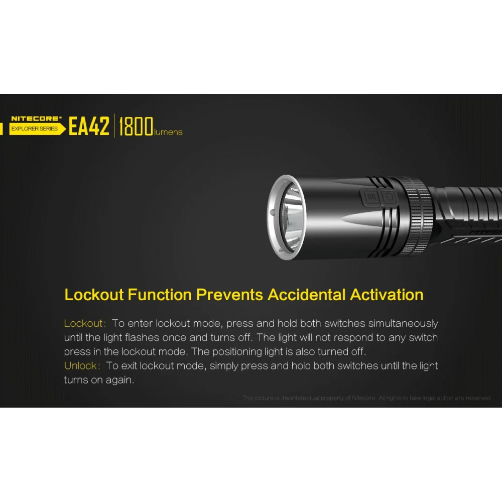 Latarka Nitecore EA42 1800 Lumenów 18 Latarka Nitecore EA42 1800 Lumenów