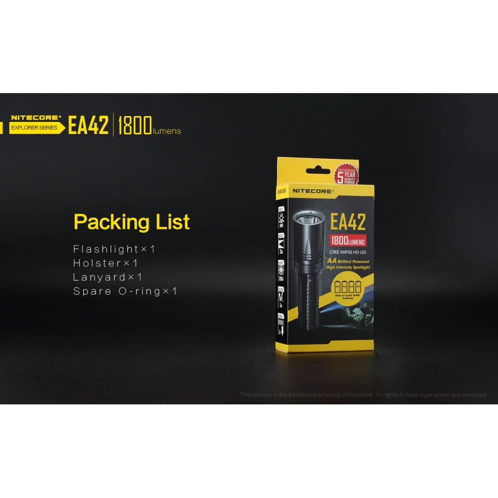 Latarka Nitecore EA42 1800 Lumenów 25 Latarka Nitecore EA42 1800 Lumenów
