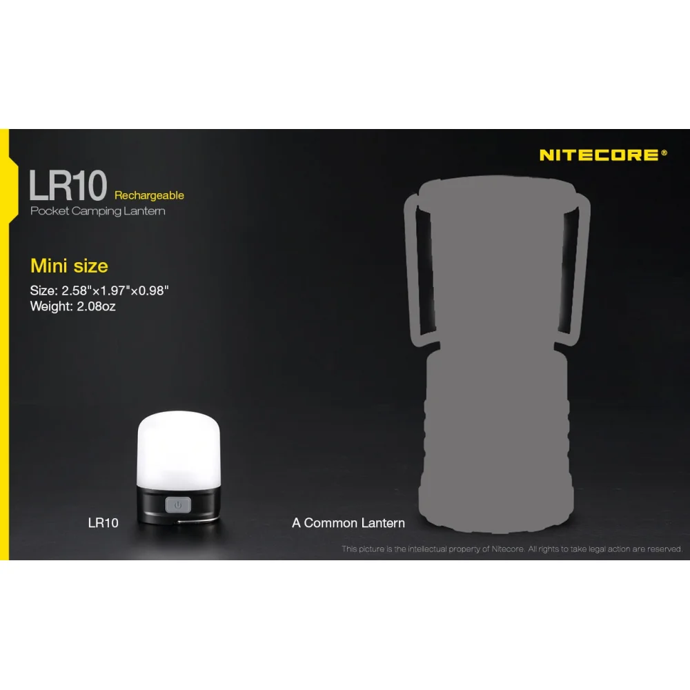 Latarka Nitecore LR10 - Czarny 250 Lumenów 8 Latarka Nitecore LR10 – Czarny 250 Lumenów