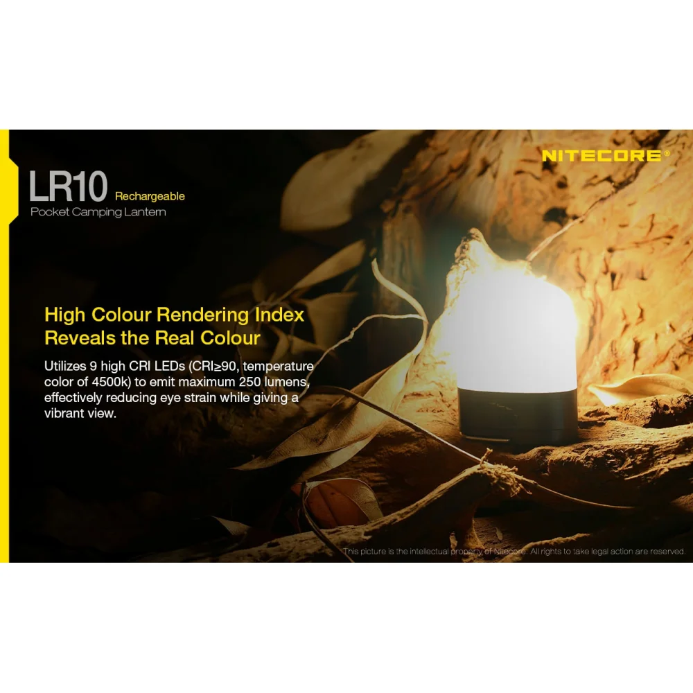 Latarka Nitecore LR10 - Czarny 250 Lumenów 10 Latarka Nitecore LR10 – Czarny 250 Lumenów
