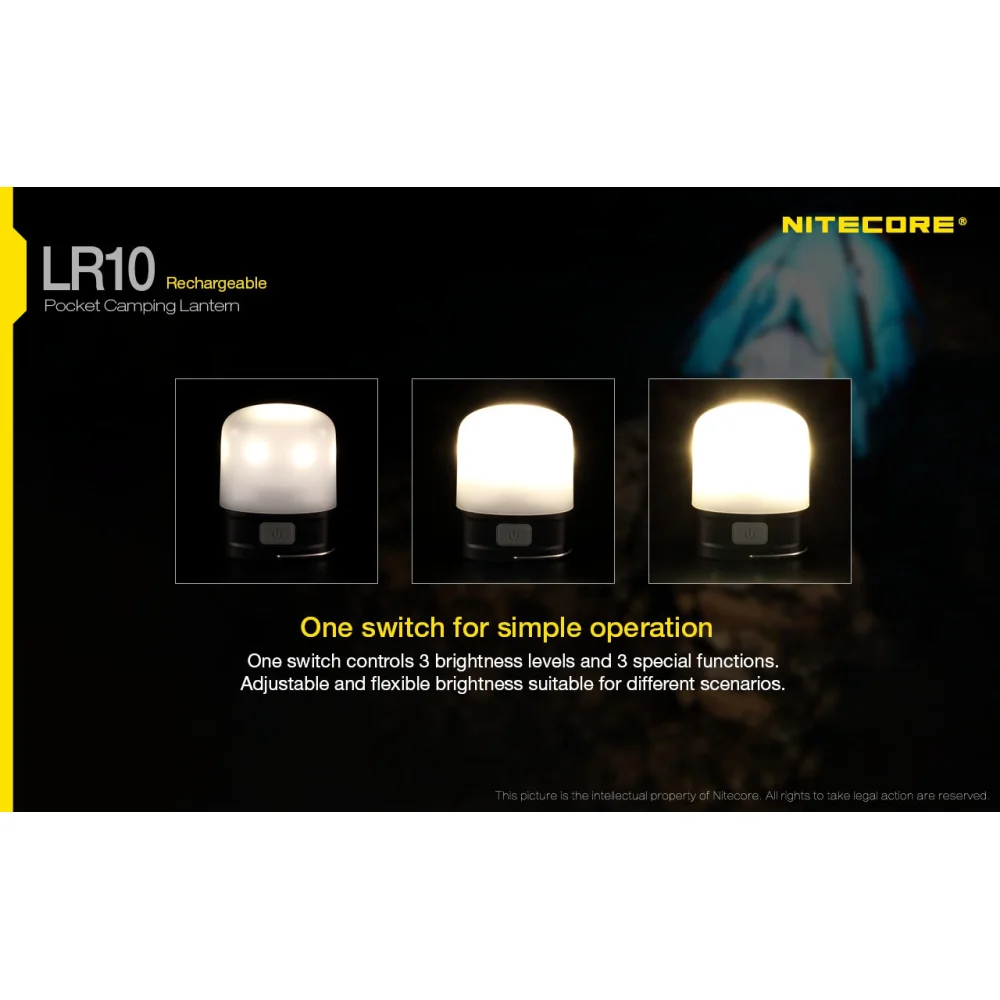 Latarka Nitecore LR10 - Czarny 250 Lumenów 12 Latarka Nitecore LR10 – Czarny 250 Lumenów