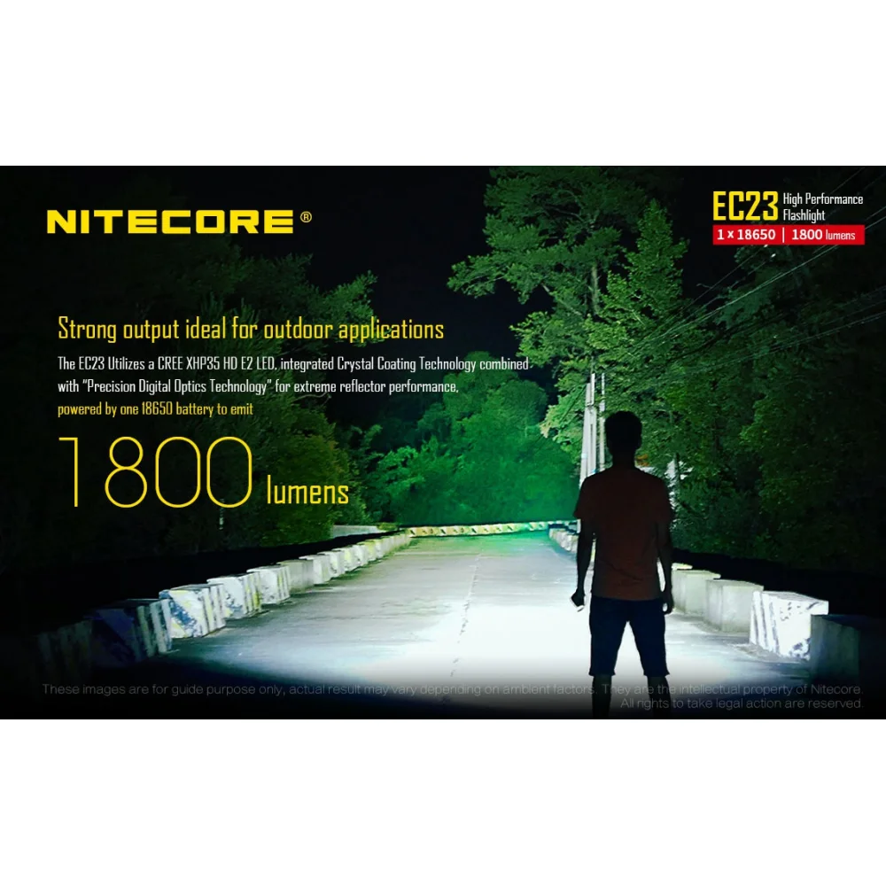 Latarka Nitecore EC23 1800 Lumenów 6 Latarka Nitecore EC23 1800 Lumenów