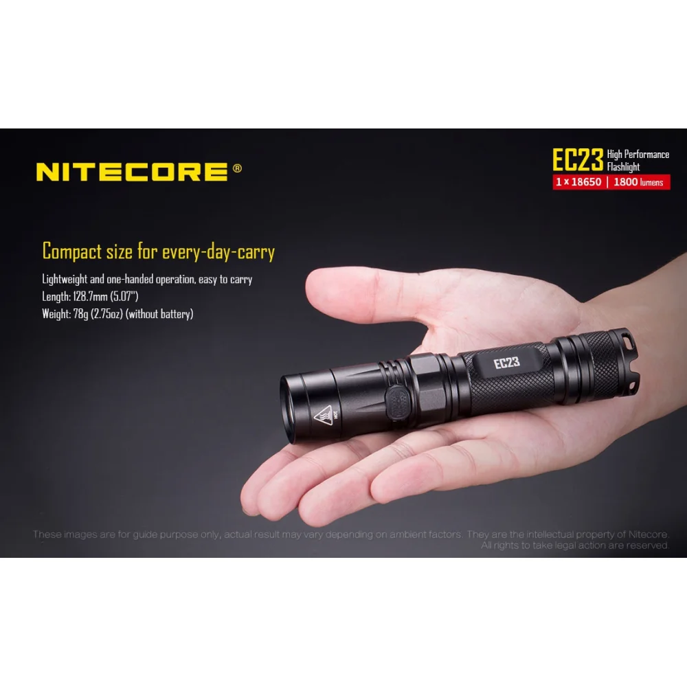 Latarka Nitecore EC23 1800 Lumenów 8 Latarka Nitecore EC23 1800 Lumenów