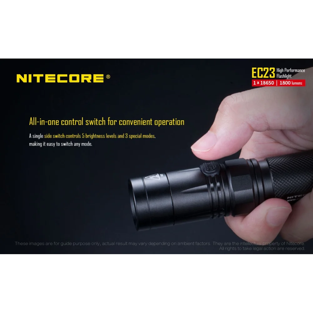 Latarka Nitecore EC23 1800 Lumenów 10 Latarka Nitecore EC23 1800 Lumenów