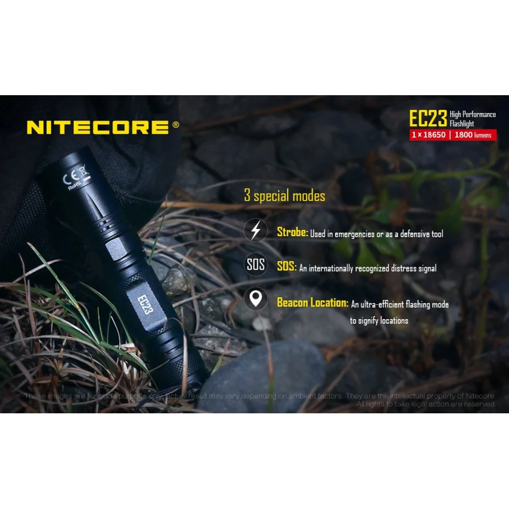 Latarka Nitecore EC23 1800 Lumenów 12 Latarka Nitecore EC23 1800 Lumenów