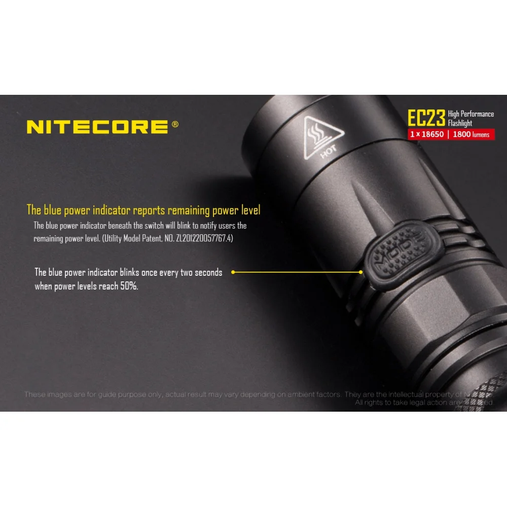Latarka Nitecore EC23 1800 Lumenów 13 Latarka Nitecore EC23 1800 Lumenów