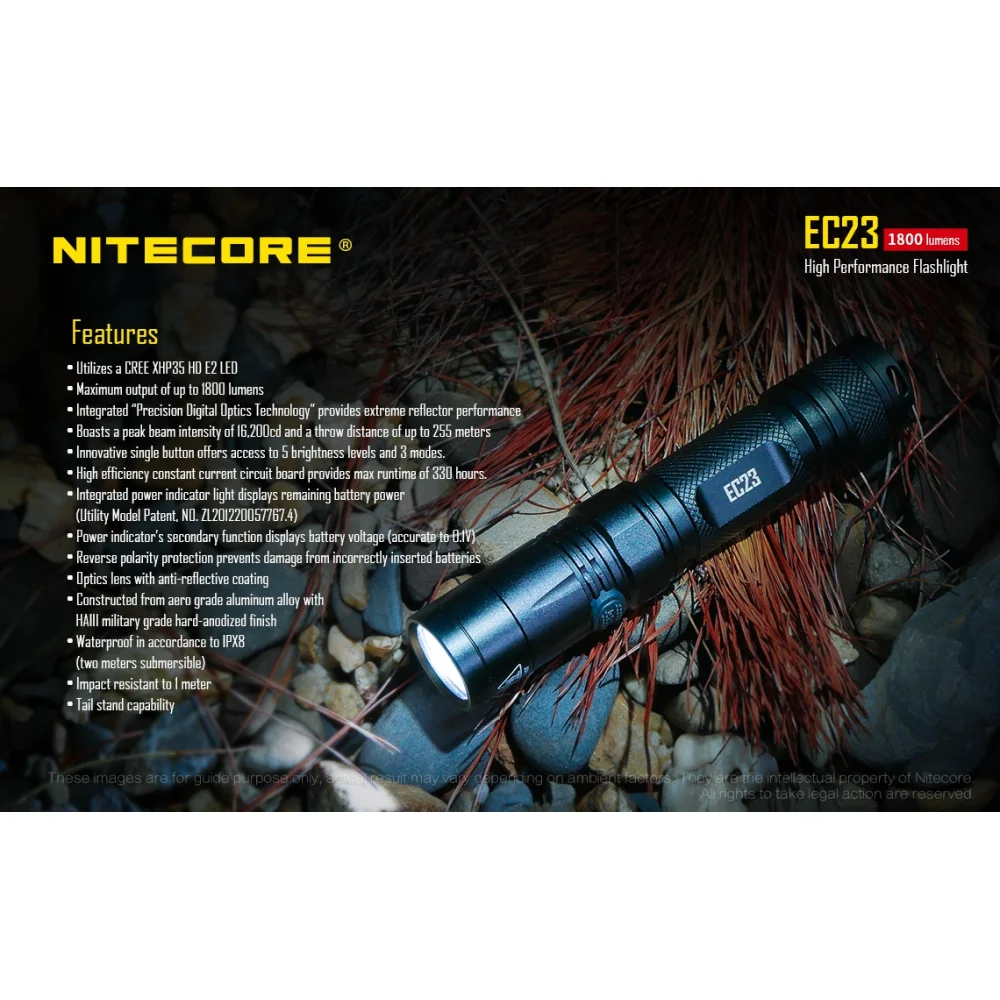 Latarka Nitecore EC23 1800 Lumenów 20 Latarka Nitecore EC23 1800 Lumenów