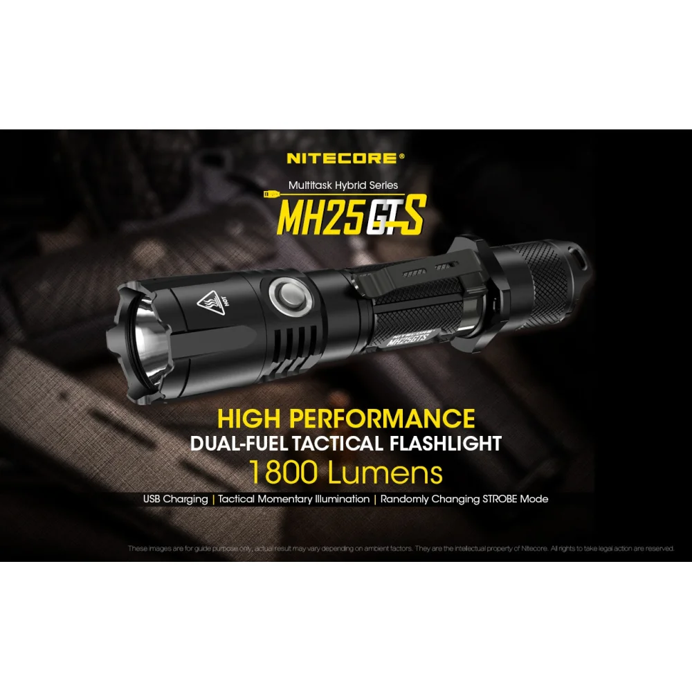 Latarka Nitecore MH25GTS 1800 Lumenów 4 Latarka Nitecore MH25GTS 1800 Lumenów