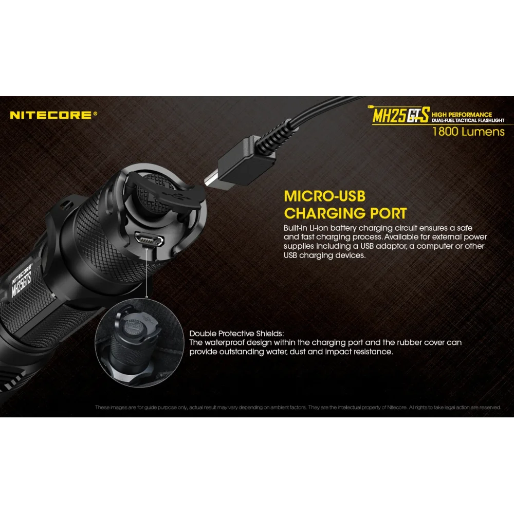 Latarka Nitecore MH25GTS 1800 Lumenów 8 Latarka Nitecore MH25GTS 1800 Lumenów
