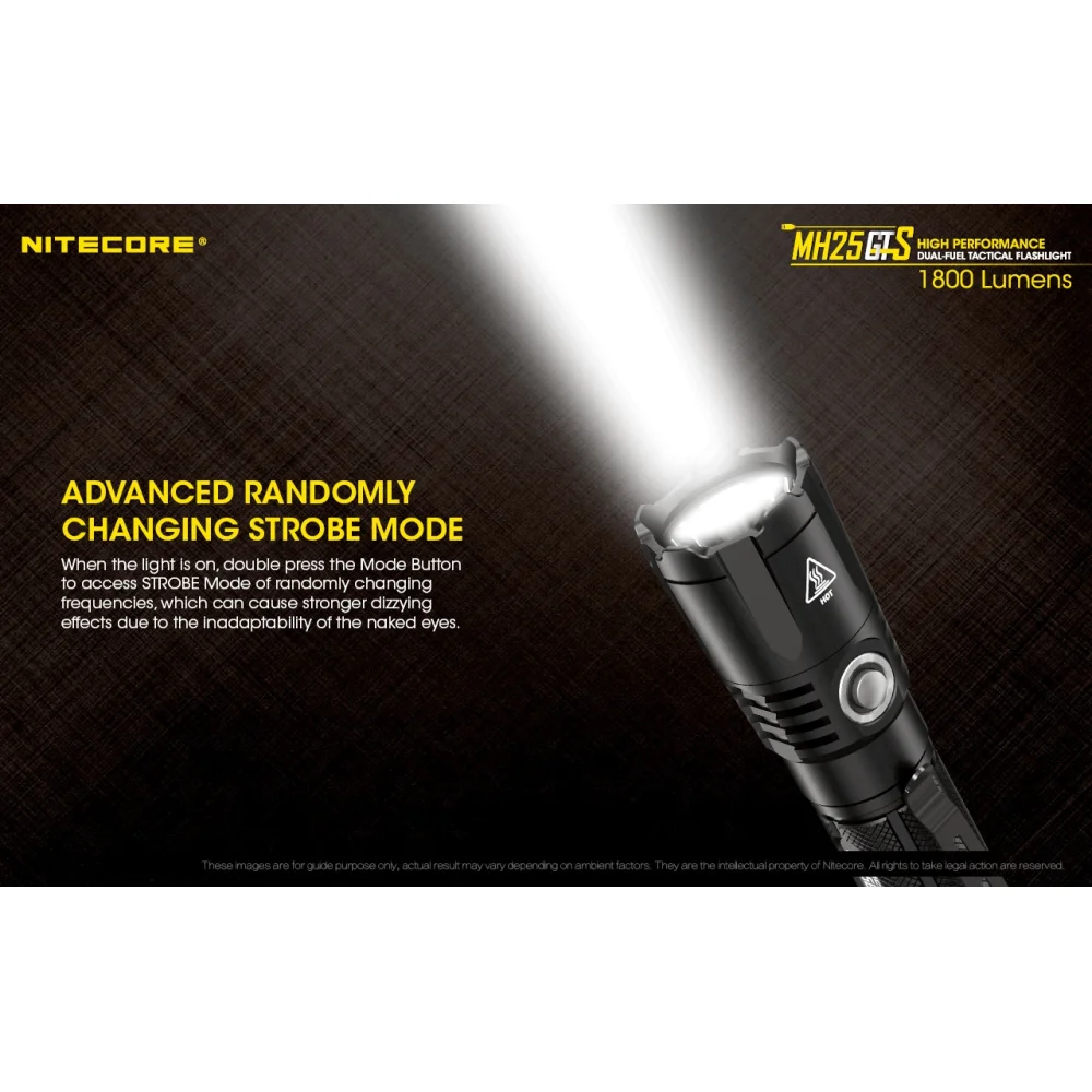 Latarka Nitecore MH25GTS 1800 Lumenów 10 Latarka Nitecore MH25GTS 1800 Lumenów