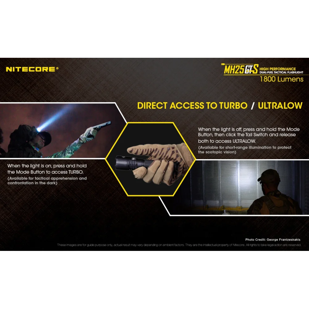 Latarka Nitecore MH25GTS 1800 Lumenów 11 Latarka Nitecore MH25GTS 1800 Lumenów