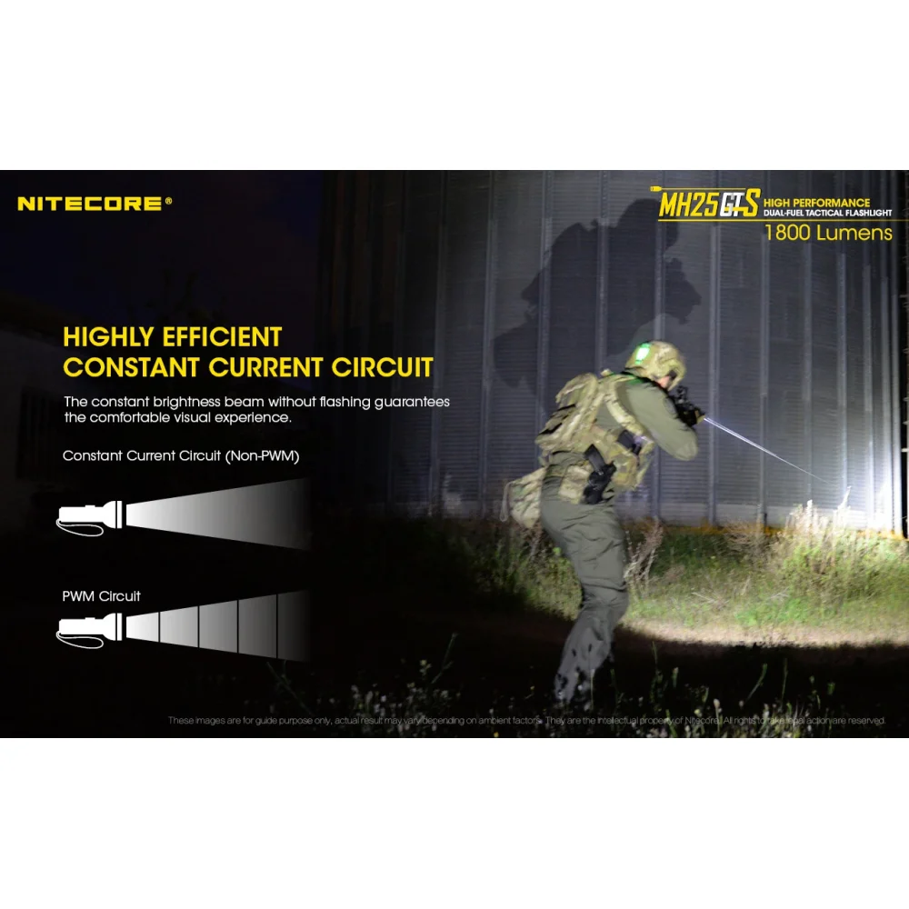 Latarka Nitecore MH25GTS 1800 Lumenów 15 Latarka Nitecore MH25GTS 1800 Lumenów