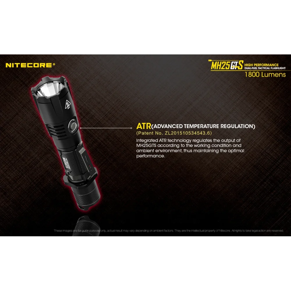 Latarka Nitecore MH25GTS 1800 Lumenów 16 Latarka Nitecore MH25GTS 1800 Lumenów