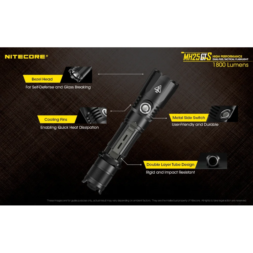 Latarka Nitecore MH25GTS 1800 Lumenów 17 Latarka Nitecore MH25GTS 1800 Lumenów