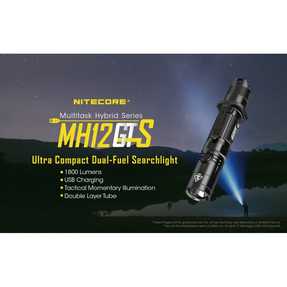 Latarka Nitecore MH12GTS 1800 Lumenów 2 Latarka Nitecore MH12GTS 1800 Lumenów