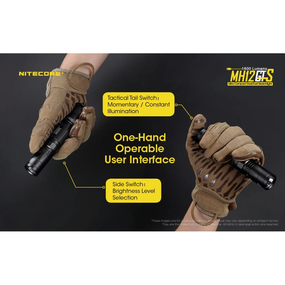 Latarka Nitecore MH12GTS 1800 Lumenów 10 Latarka Nitecore MH12GTS 1800 Lumenów