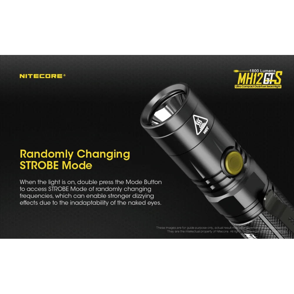 Latarka Nitecore MH12GTS 1800 Lumenów 12 Latarka Nitecore MH12GTS 1800 Lumenów
