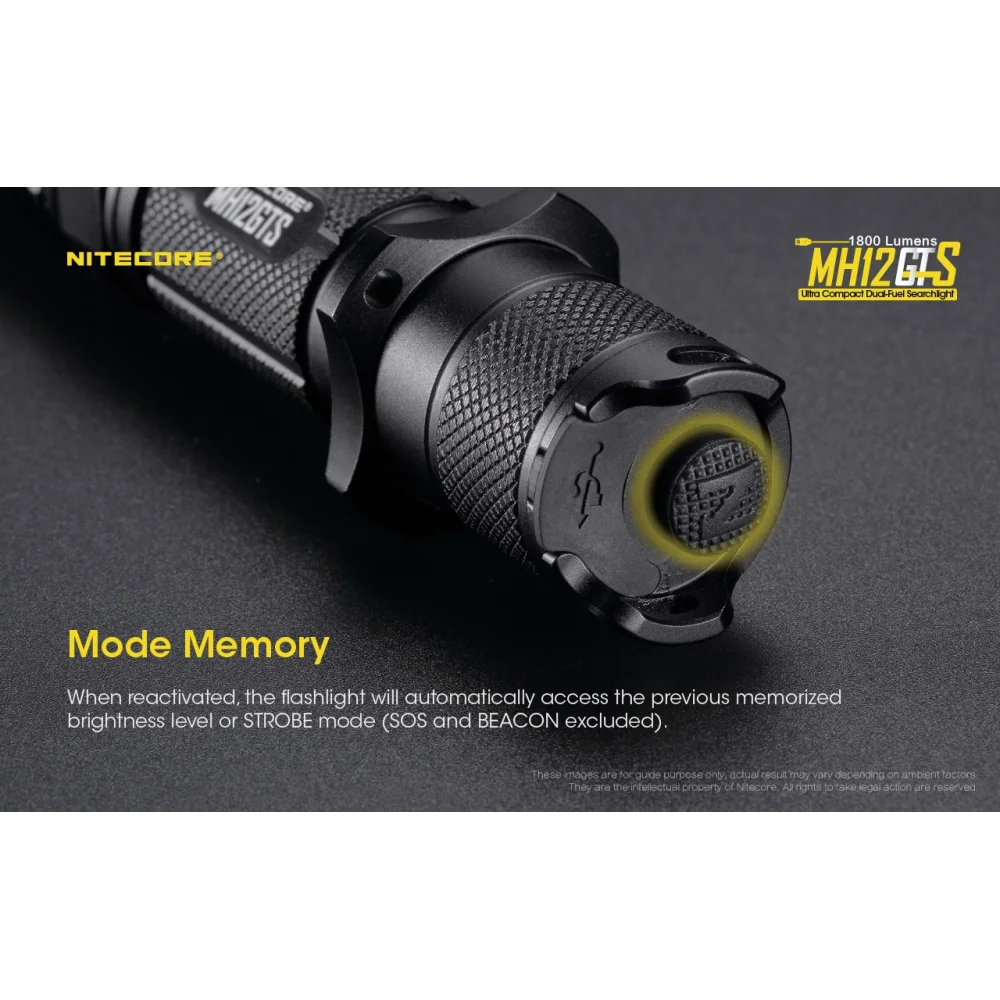 Latarka Nitecore MH12GTS 1800 Lumenów 14 Latarka Nitecore MH12GTS 1800 Lumenów