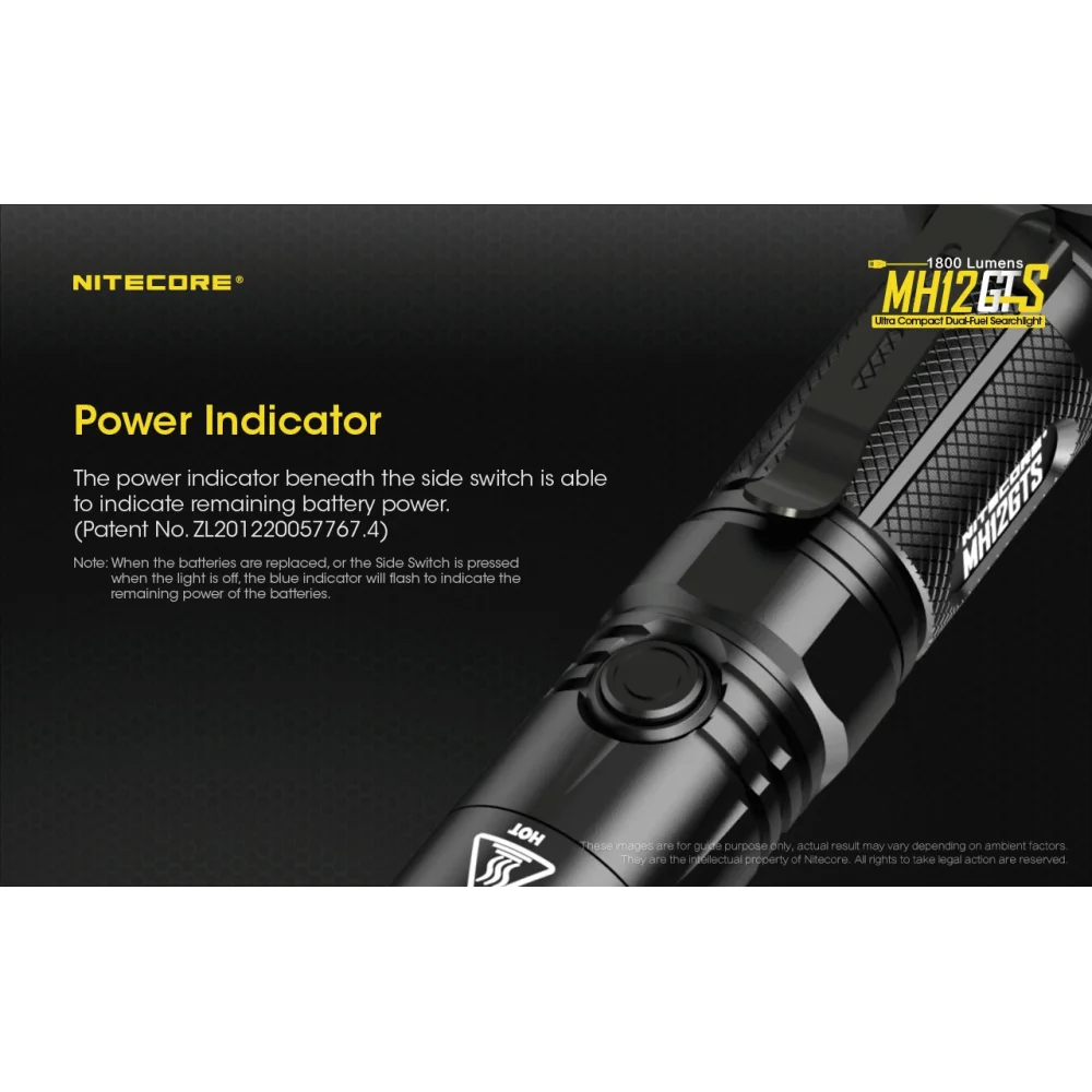Latarka Nitecore MH12GTS 1800 Lumenów 16 Latarka Nitecore MH12GTS 1800 Lumenów