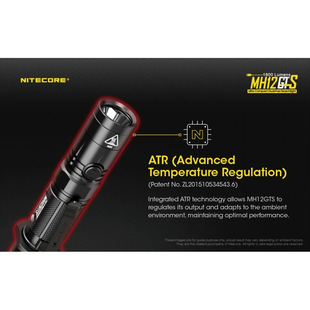 Latarka Nitecore MH12GTS 1800 Lumenów 17 Latarka Nitecore MH12GTS 1800 Lumenów