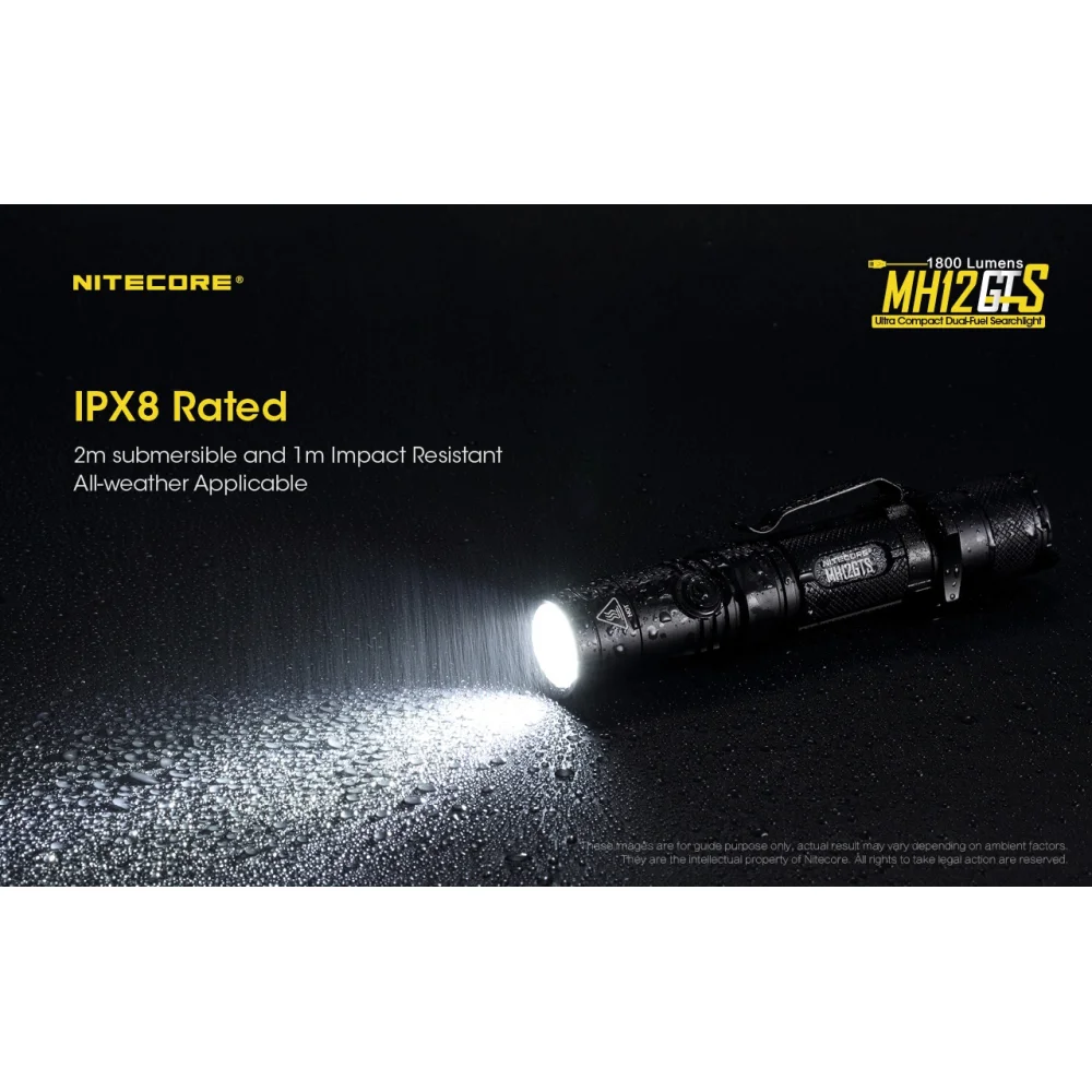 Latarka Nitecore MH12GTS 1800 Lumenów 19 Latarka Nitecore MH12GTS 1800 Lumenów